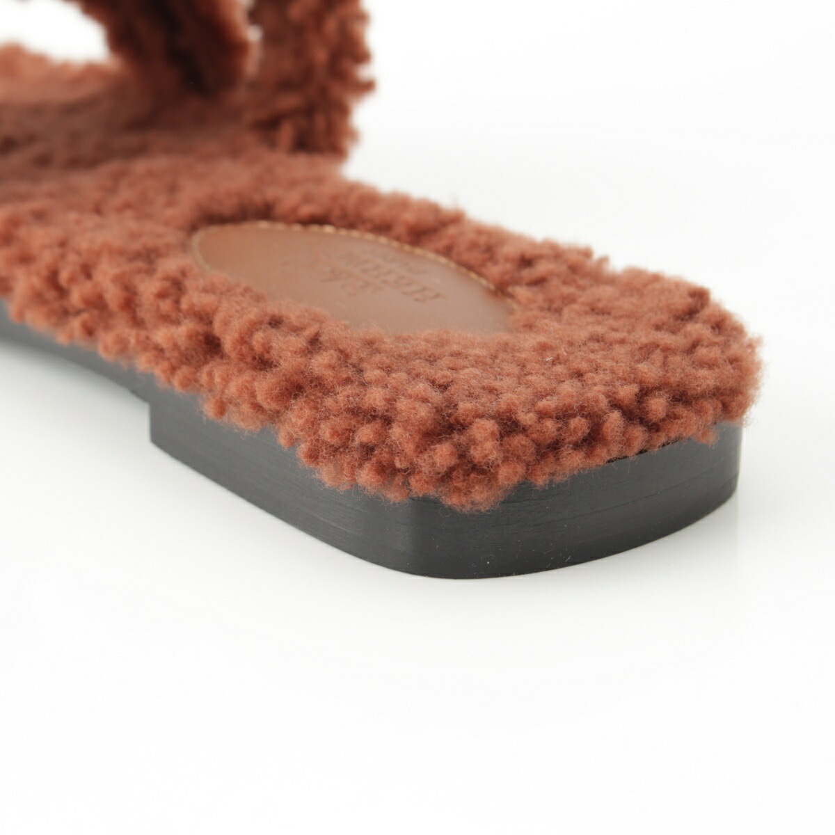 楽天市場】エルメス HERMES オラン ボア ムートン Hモチーフ フラット