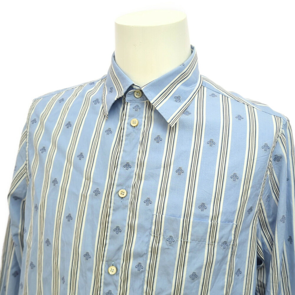楽天市場】GUCCI グッチ 蜂 ビー柄 刺繍 長袖 ストライプ コットン