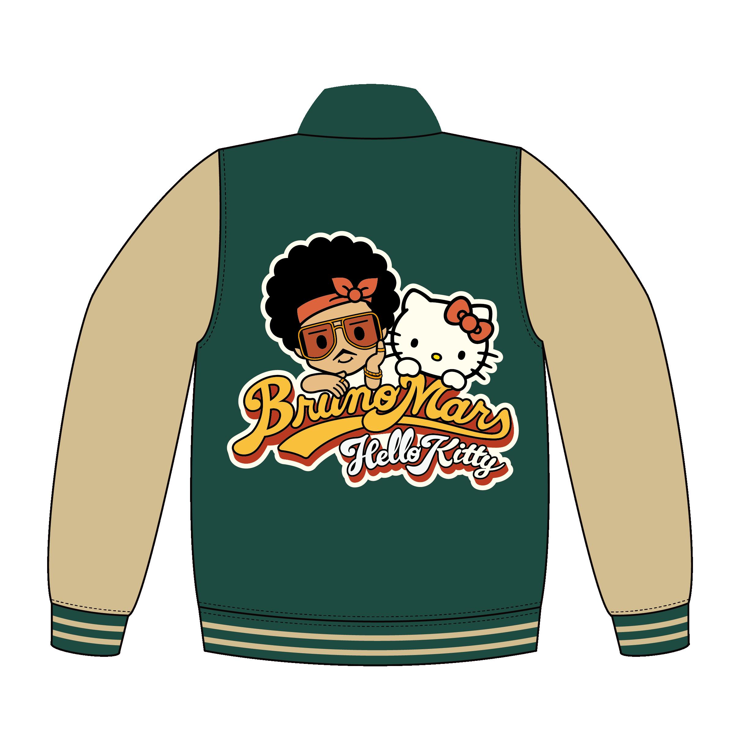 楽天市場】BRUNO MARS x HELLO KITTY VARSITY JACKET : 楽天グッズ
