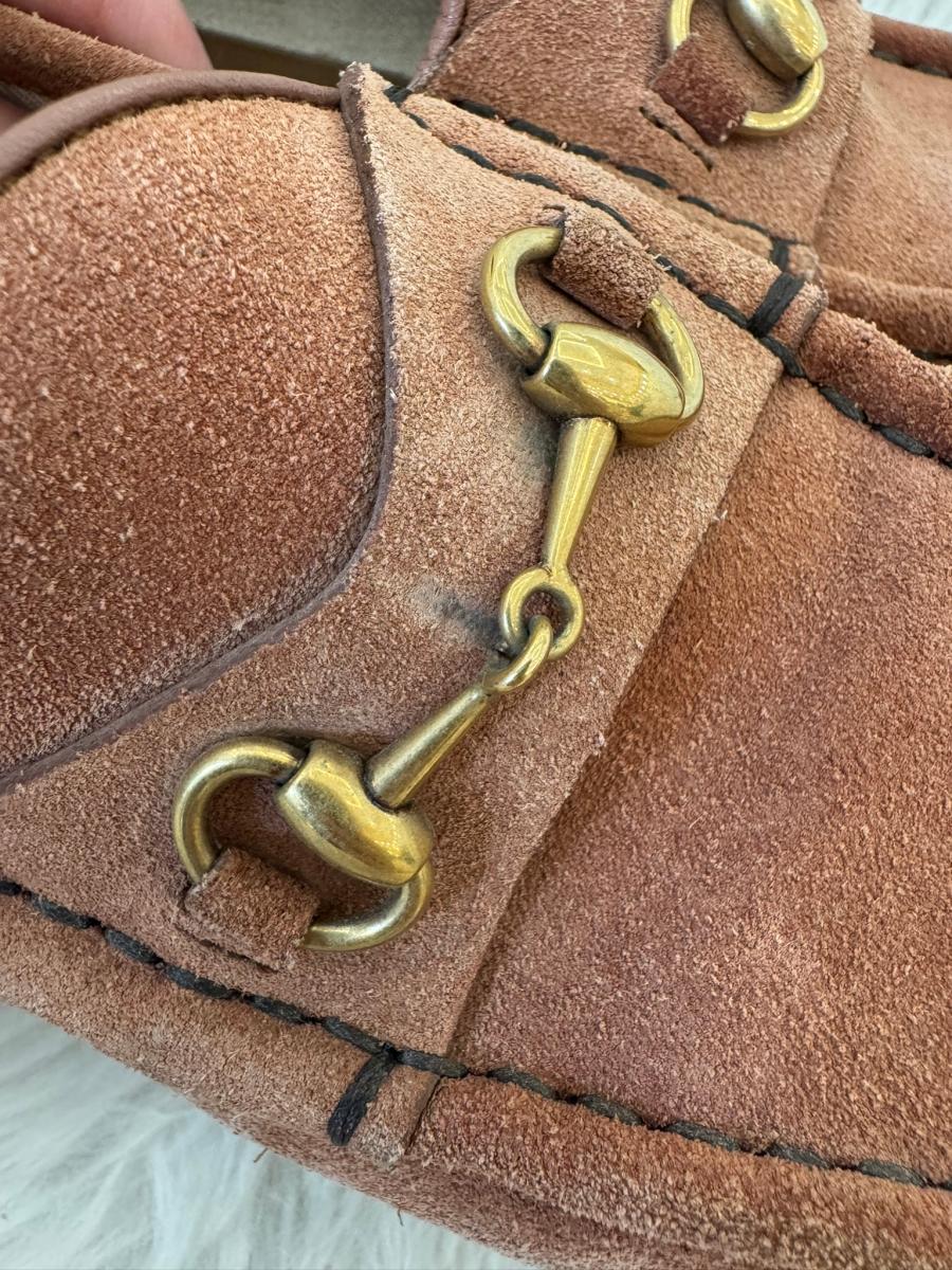 楽天市場】【中古】 GUCCI （グッチ） ﾛｰﾌｧｰ ホースビット スウェード