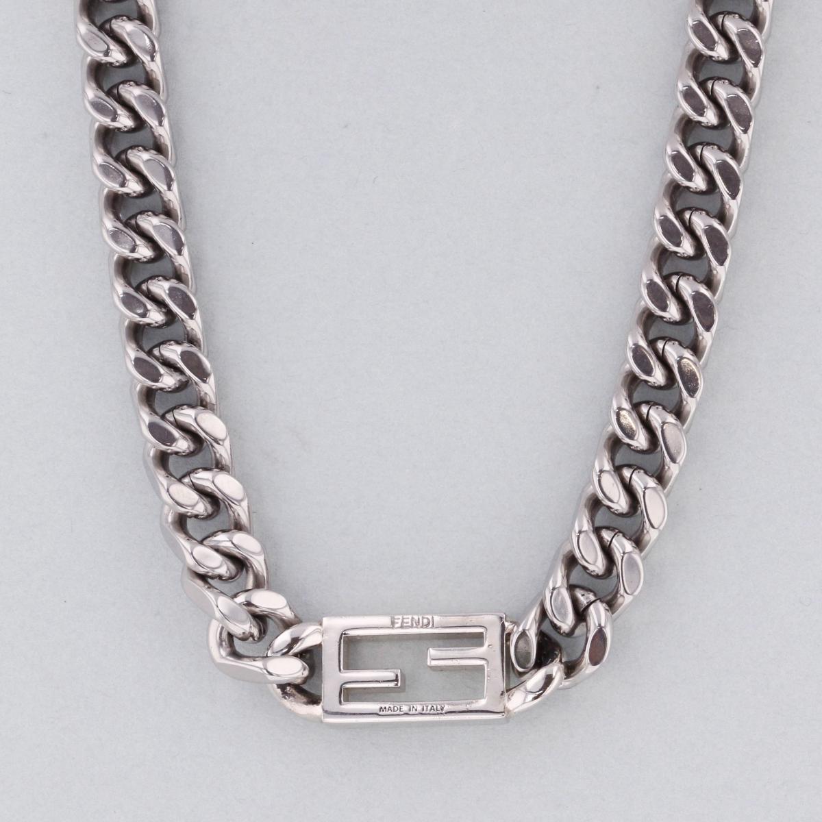 楽天市場】FENDI フェンディ バゲット チェーンネックレス ペンダント