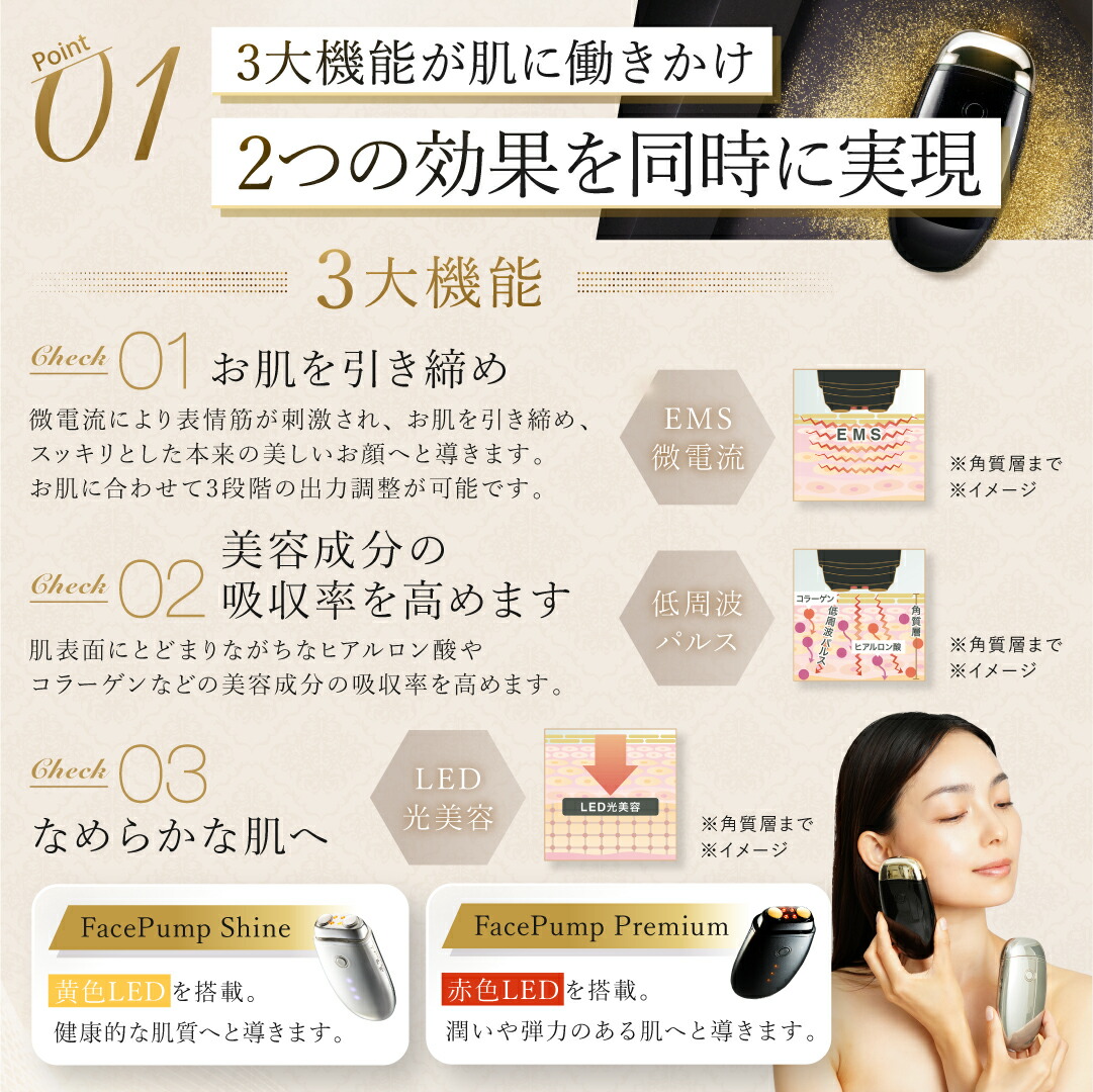 楽天市場】[期間限定ポイント10倍] [正規代理店] 日本製 EMS 美顔器