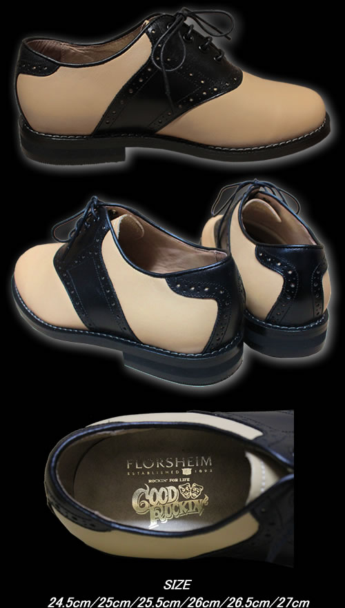 楽天市場】◇GOOD ROCKIN'×FLORSHEIM Wネーム◇◇レザーサドルシューズ