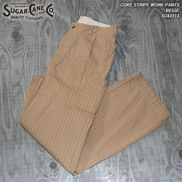 楽天市場】SUGAR CANEシュガーケーンCOKE STRIPE WORK PANTSコーク