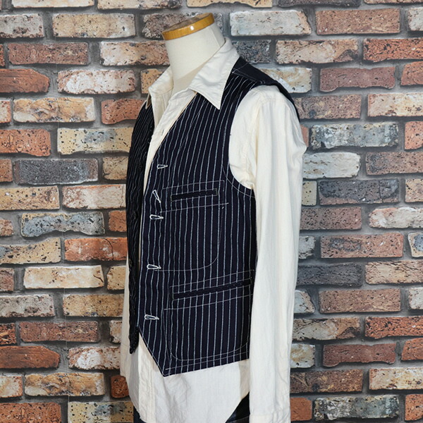 楽天市場】SUGAR CANEシュガーケーンWABASH STRIPE WORK VEST