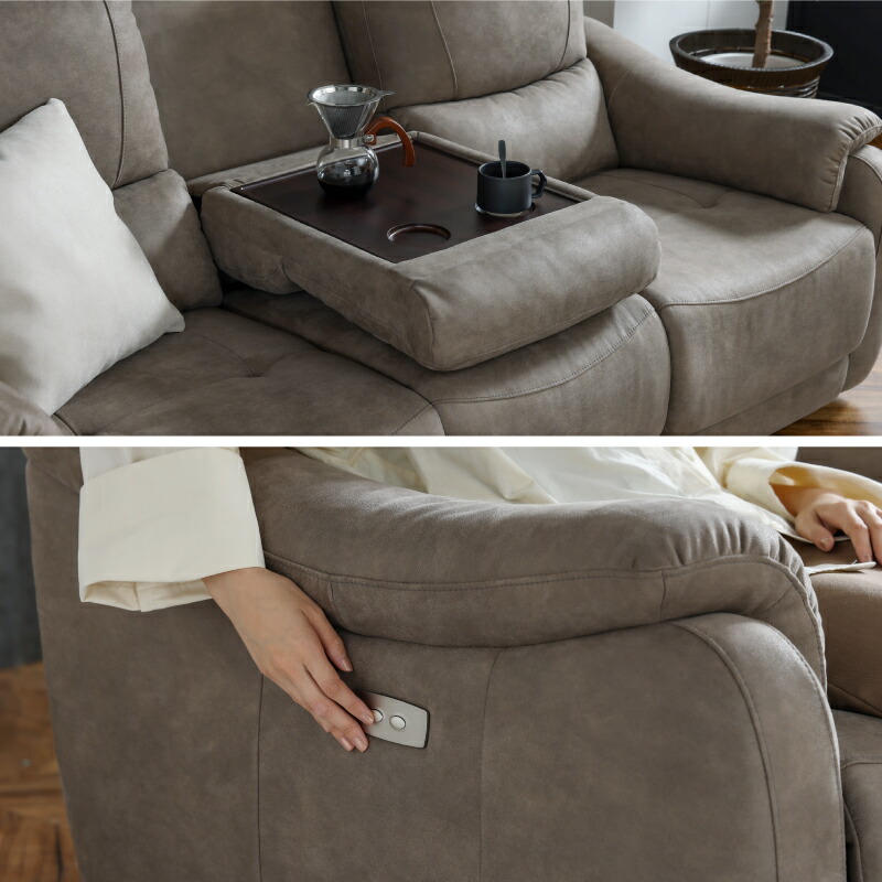 楽天市場】【公式】 WEB限定モデル リクライニングソファー 電動 3人