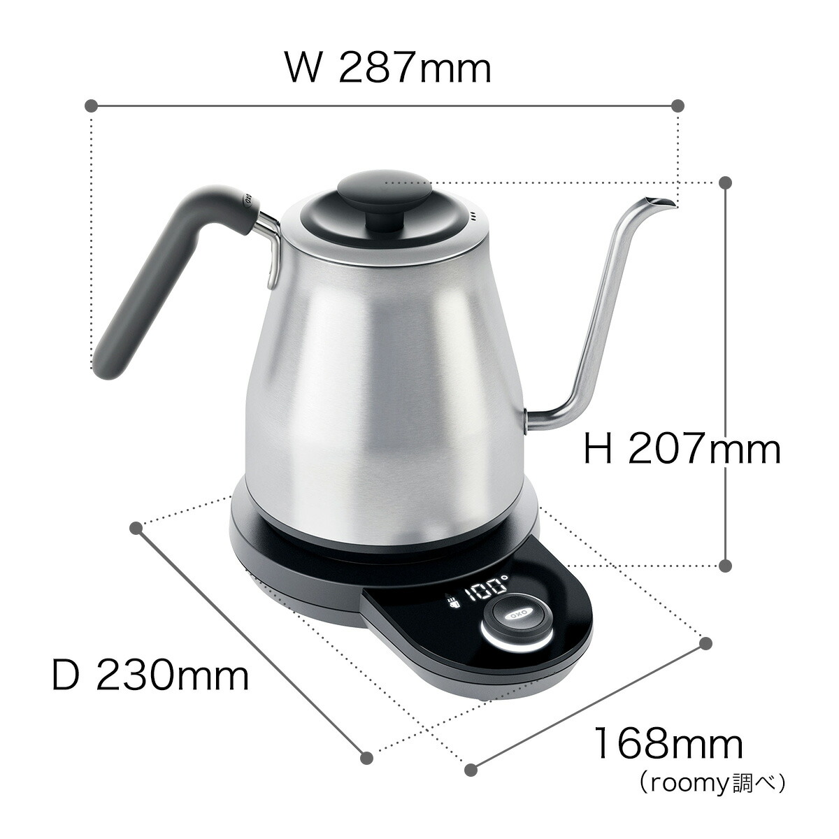楽天市場】【特典付き】電気ケトル 1L ドリップケトル 温度調節 電気