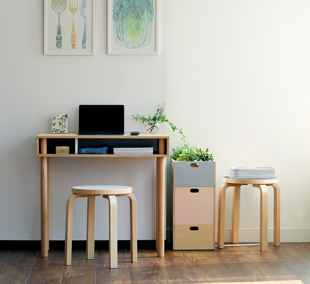 楽天市場】イデアコ パレット ミニデスク デスク スリム パソコン