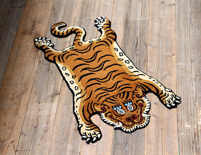 楽天市場】Tibetan Tiger Rug DTTR-01 Small チベタンタイガーラグ
