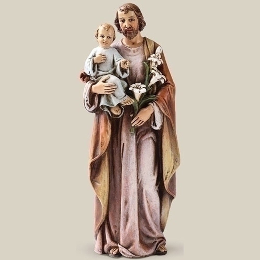 楽天市場】聖ヨセフと神の御子イエス・キリスト像 カトリック教会 祭壇