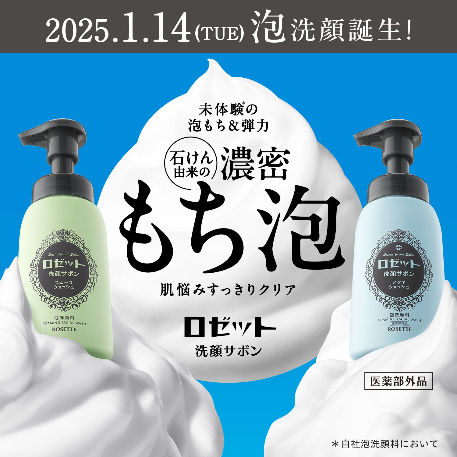 楽天市場】泡洗顔 洗顔フォーム ロゼット洗顔サボン アクネウォッシュ