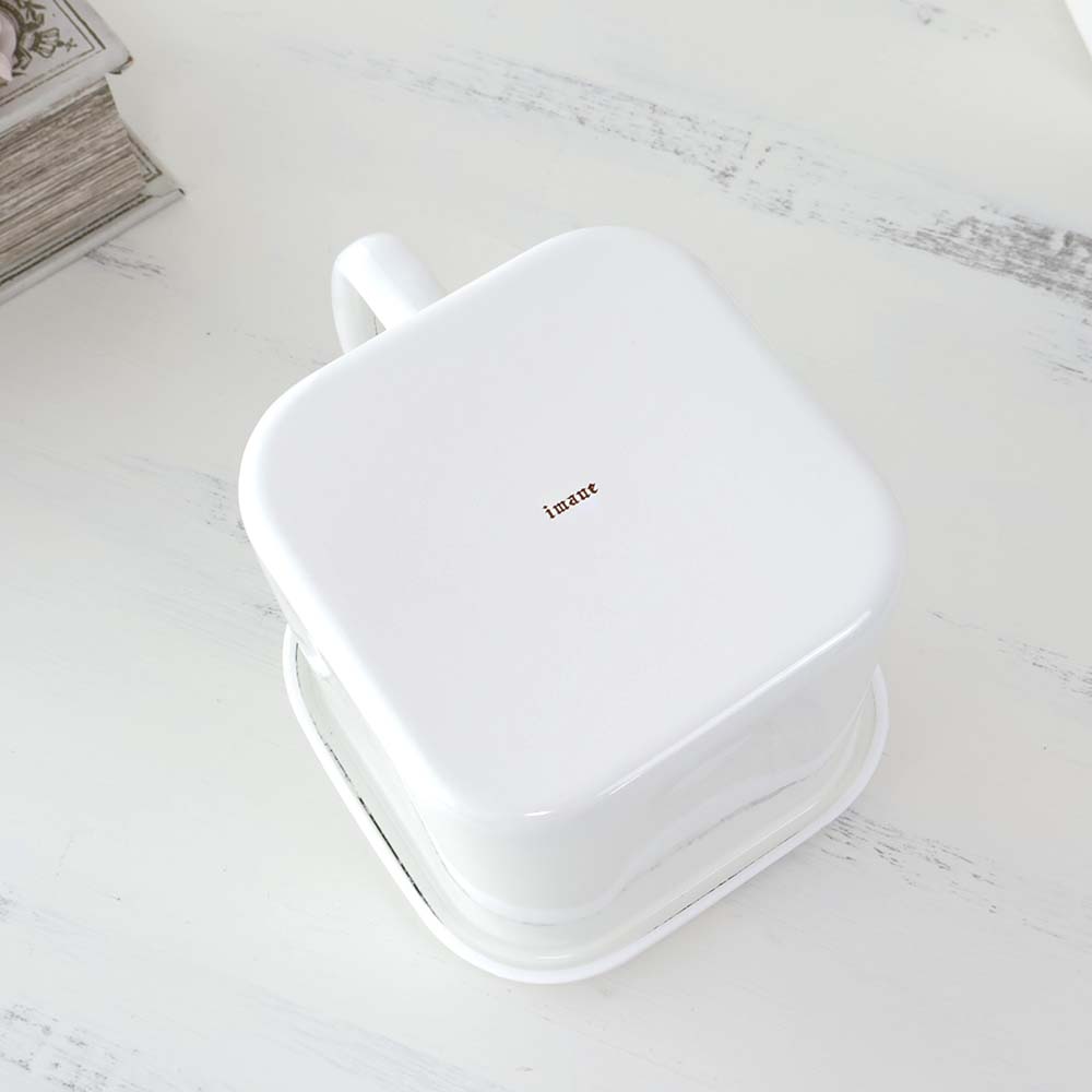 楽天市場】イマン マルチスクエアポット ホーロー 薔薇 ローズ 日本製