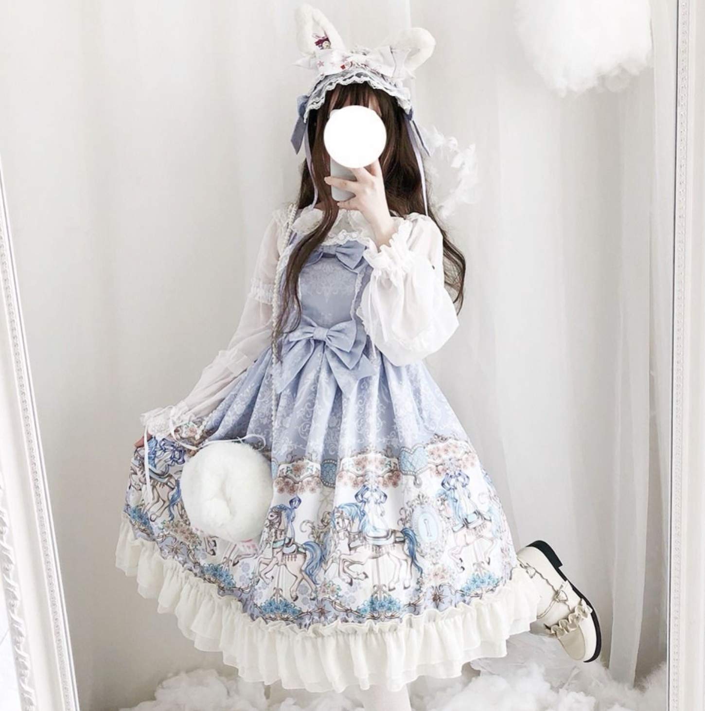 楽天市場】Lady Lazy ロリータ JSK ドレス ワンピース 甘ロリ ひざ丈