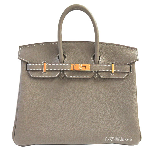 HERMES エルメス　箱(32×28×16cm)　バーキン25　1497　① エルメス バーキン25 ビスキュイ ヴォースイフト ゴールド金具 Z刻印