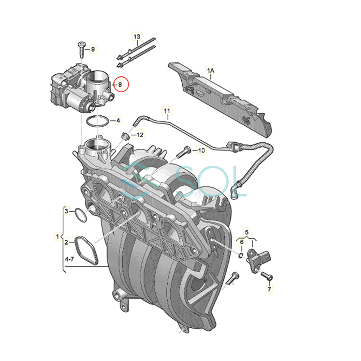 楽天市場】出荷締切18時 スロットルボディ スロットルバルブ