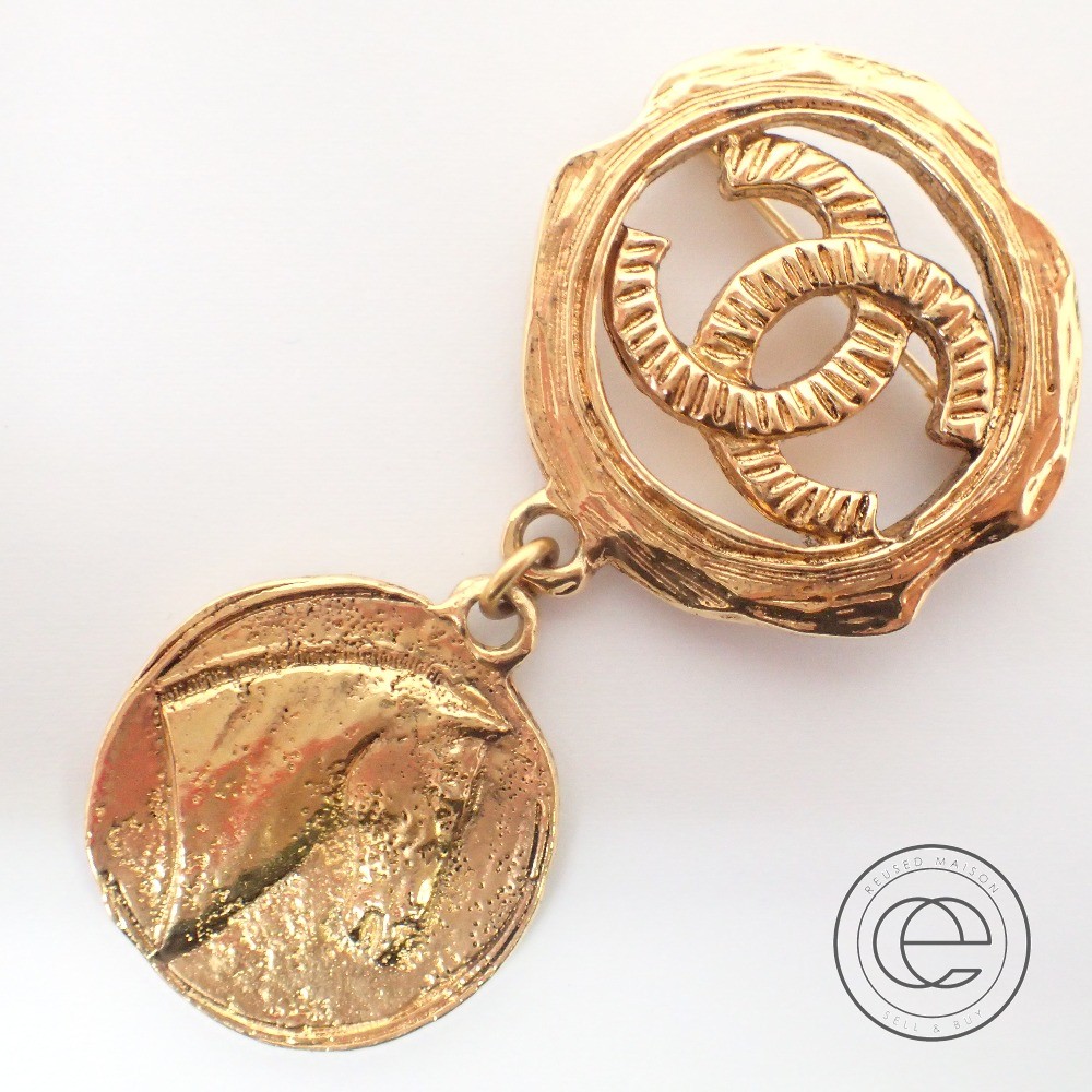 CHANEL シャネルブローチヴィンテージサークルココマーク