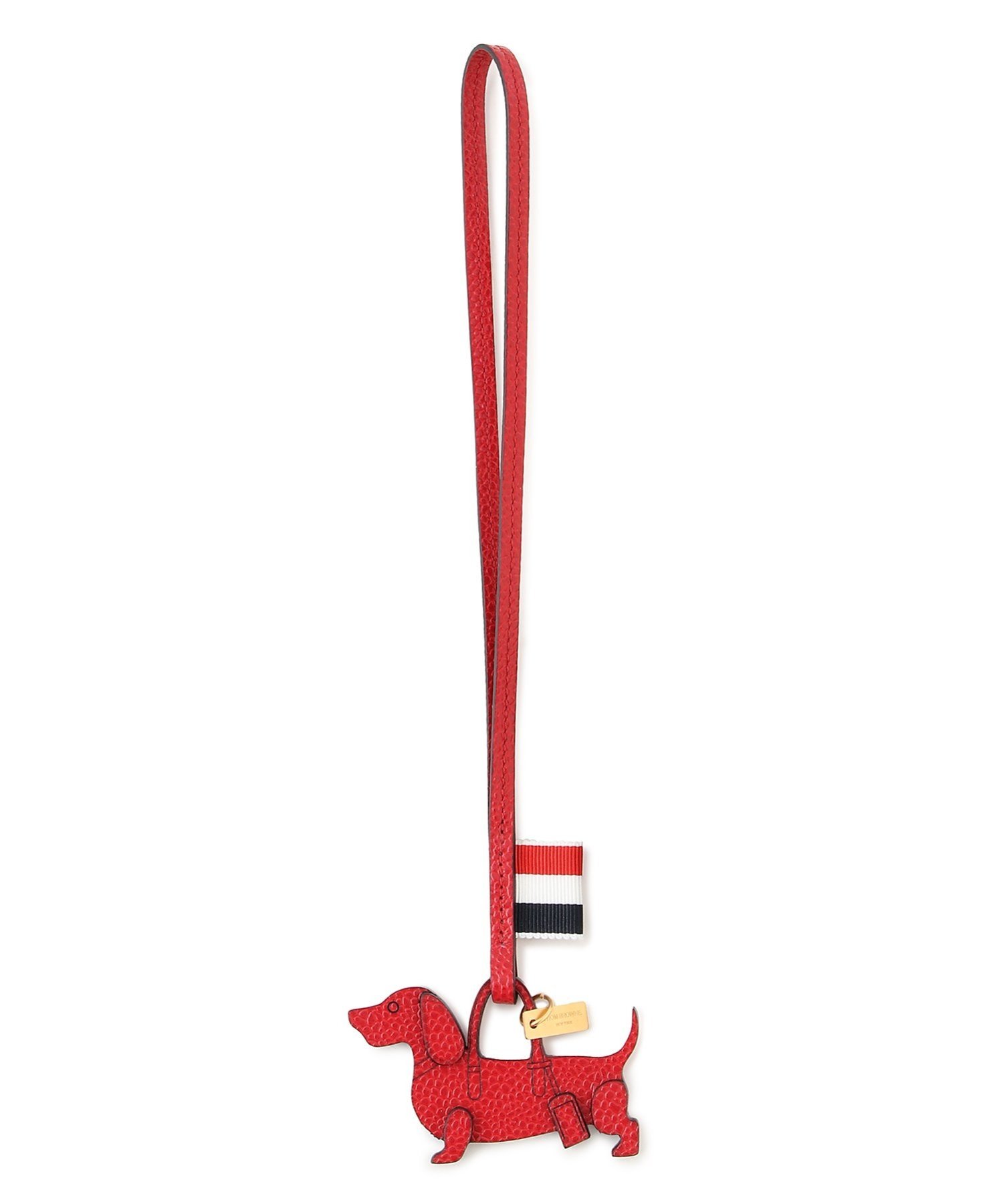 THOM BROWNE トムブラウン トリコロール キーホルダー　バックチャーム THOM BROWNE(トムブラウン)｜<公式> HECTOR BAG CHARM | Rakuten