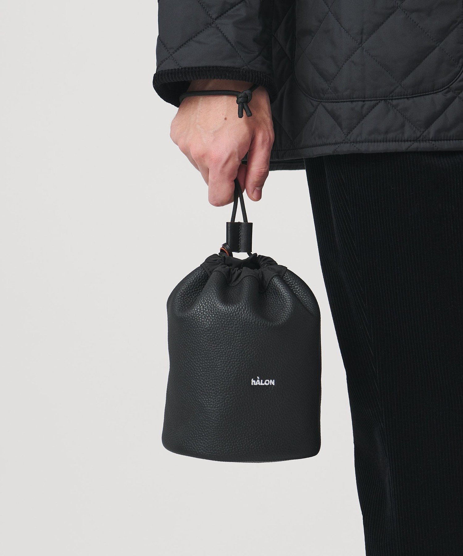 UNITED ARROWS 巾着　バッグ　レザー UNITED ARROWS｜<hALON>レザー 巾着バッグ | Rakuten Fashion(楽天