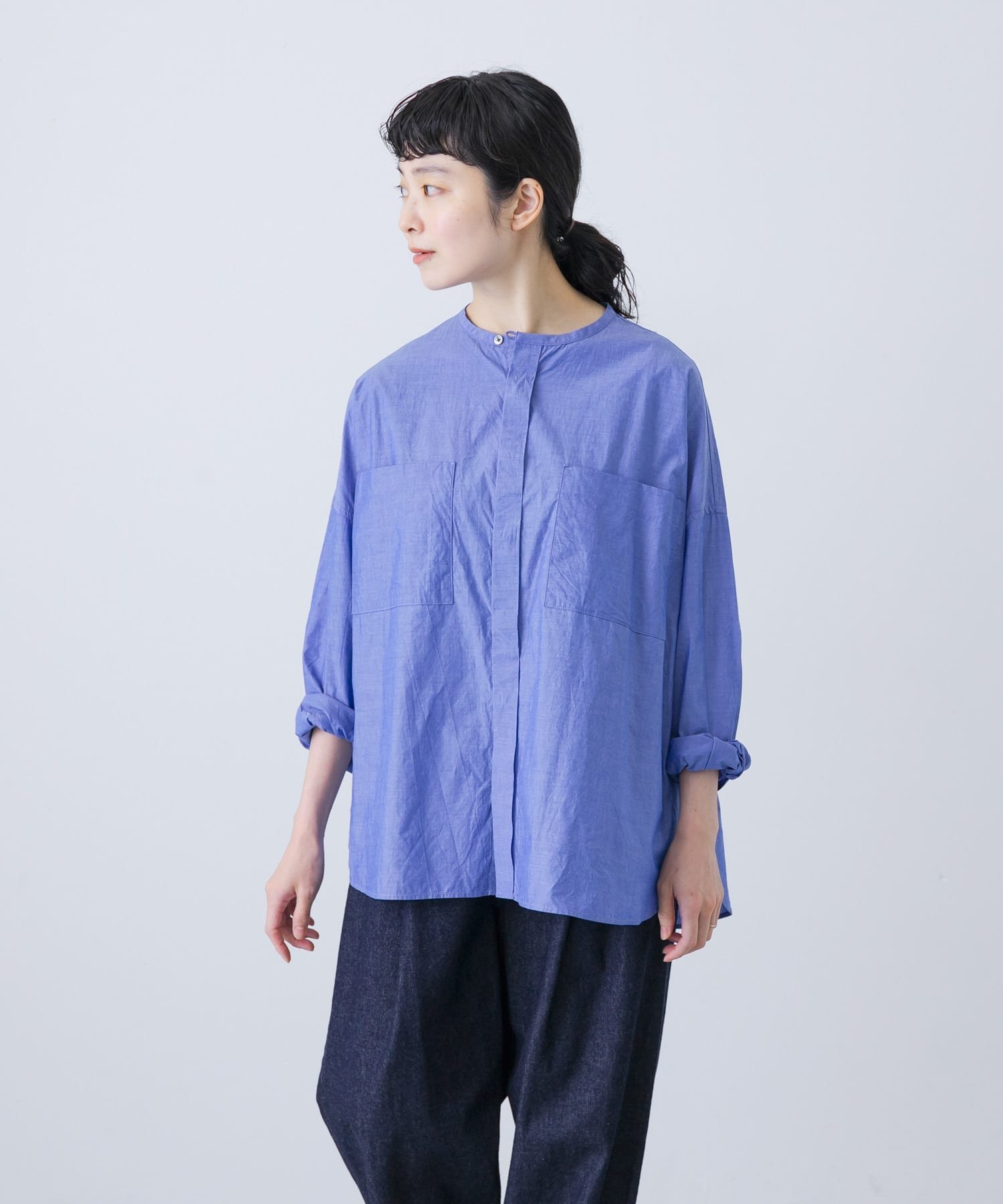 かぐれ｜コットンダブルポケットワイドシャツ | Rakuten Fashion(楽天