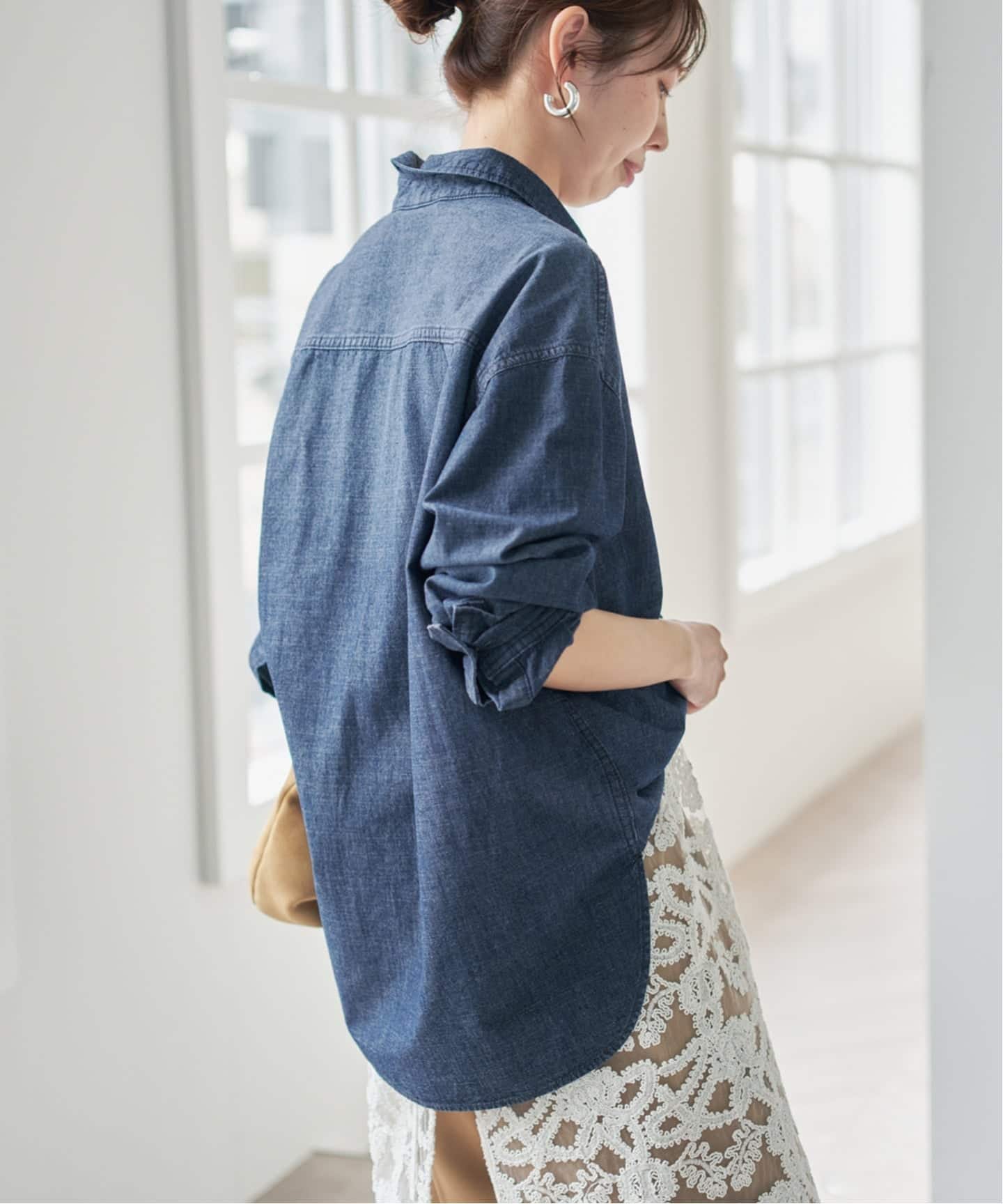 Spick & Span｜シャンブレールーズシャツ | Rakuten Fashion(楽天