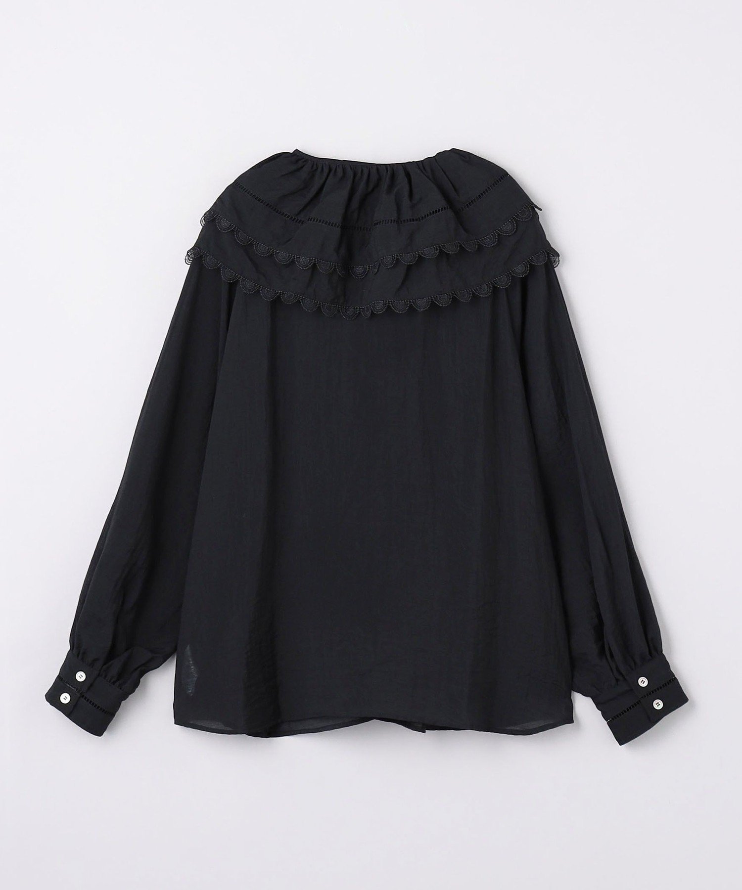 ＜dahl’ia＞ビッグフリルカラー シャツ UNITED ARROWS｜【別注】<dahl'ia>ビッグフリルカラー シャツ