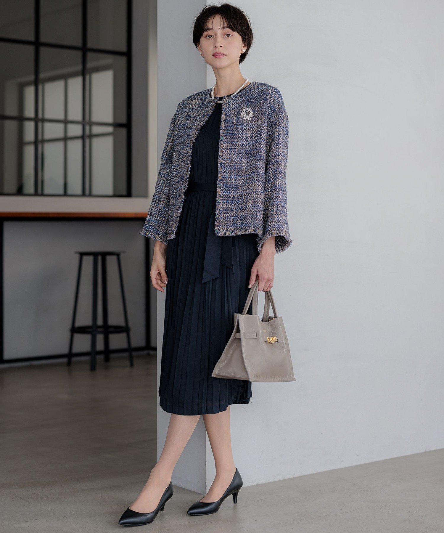 23区｜【洗える】クリスタルアムンゼン プリーツワンピース | Rakuten