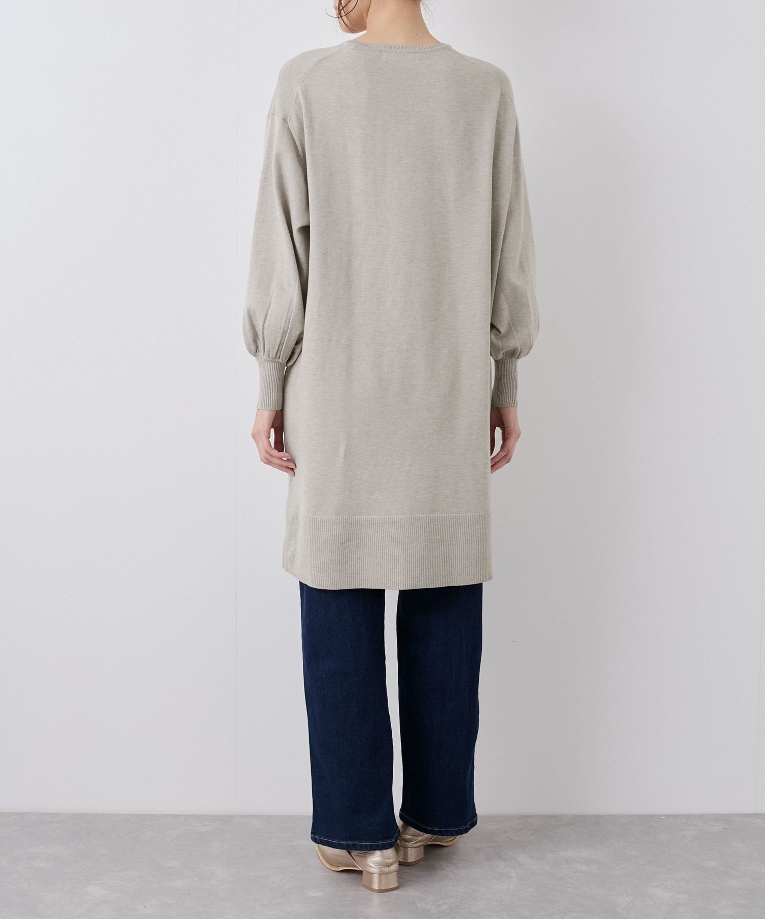 ROPE' PICNIC｜Vネックチュニックニットワンピース/保温 | Rakuten