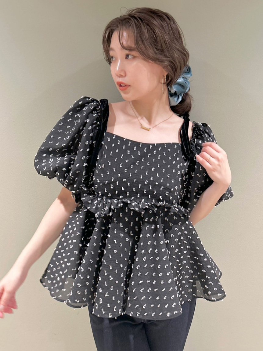 LILY BROWN｜3wayジャガードペプラムビスチェ | Rakuten Fashion(楽天