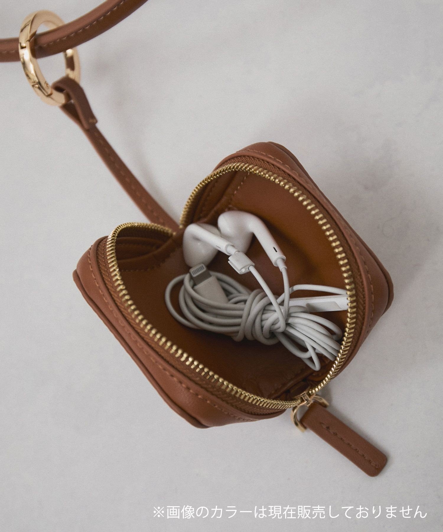 SALON adam et rope'｜ミニポーチ付きスプリットレザーワイドバッグ