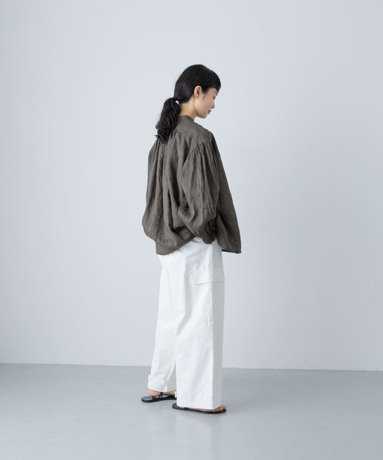 かぐれ｜リネンスモックブラウス | Rakuten Fashion(楽天ファッション