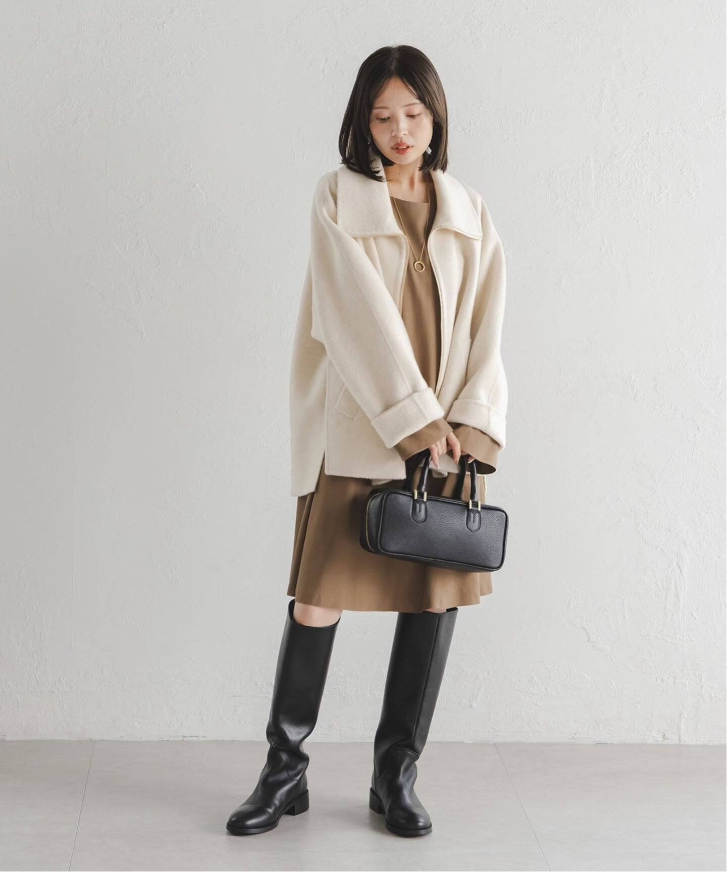 NOBLE｜《追加》キャメルミックスリバージップコート | Rakuten