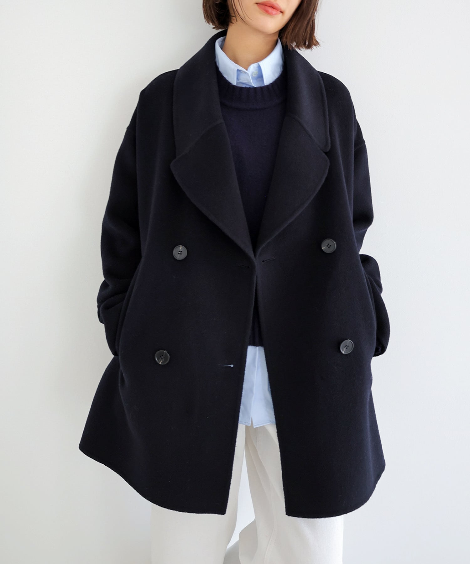 andme｜リバー ピーコート evernavy エバーネイビー | Rakuten Fashion