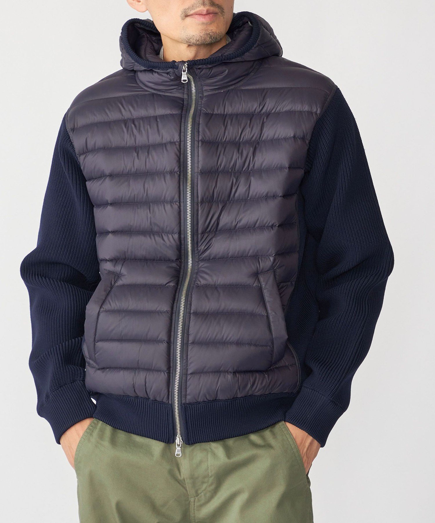 SHIPS｜SHIPS: ニット ドッキング ダウン ブルゾン | Rakuten Fashion