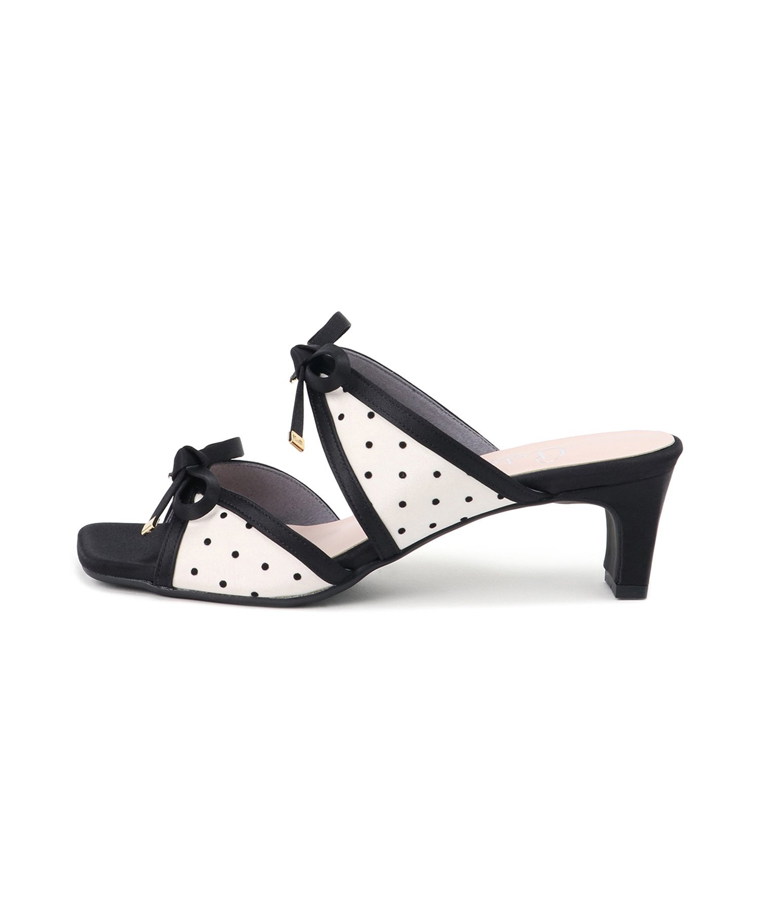 artemis by DIANA｜ドット柄ダブルリボンミュールサンダル | Rakuten