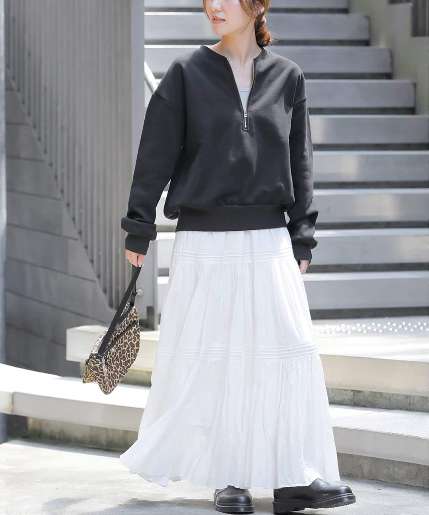 JOURNAL STANDARD relume｜《WEB限定》ハーフジップノーカラー