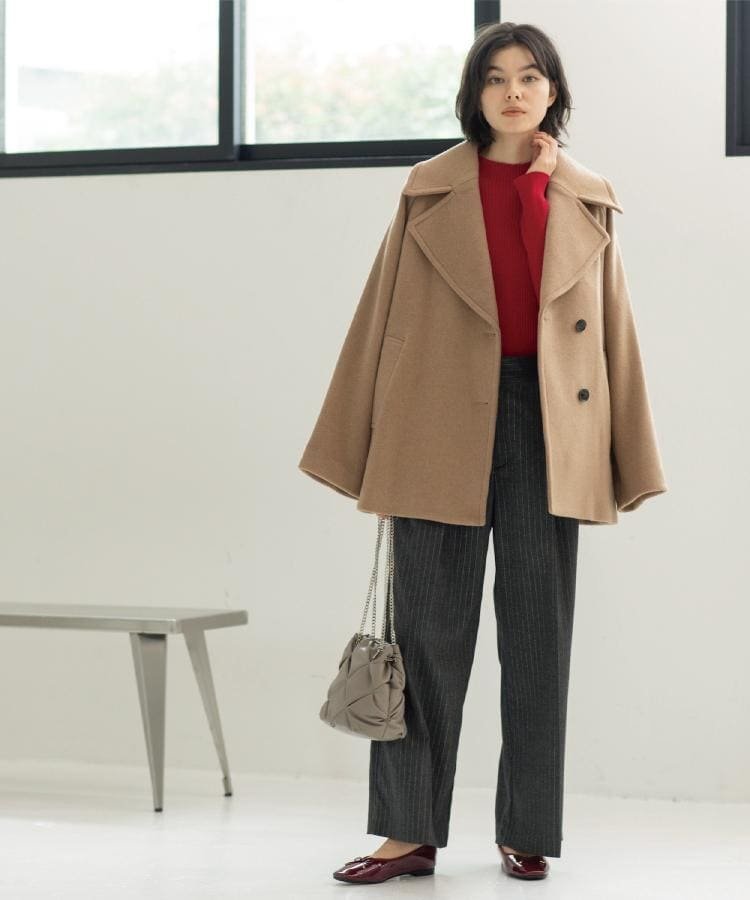 OPAQUE.CLIP｜カシミヤブレンドウールミドルピーコート | Rakuten