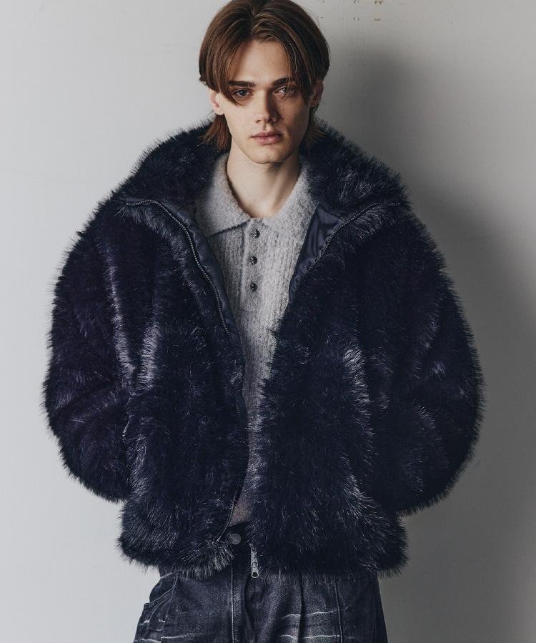 tk.TAKEO KIKUCHI｜ミックスフェイクファーブルゾン | Rakuten Fashion