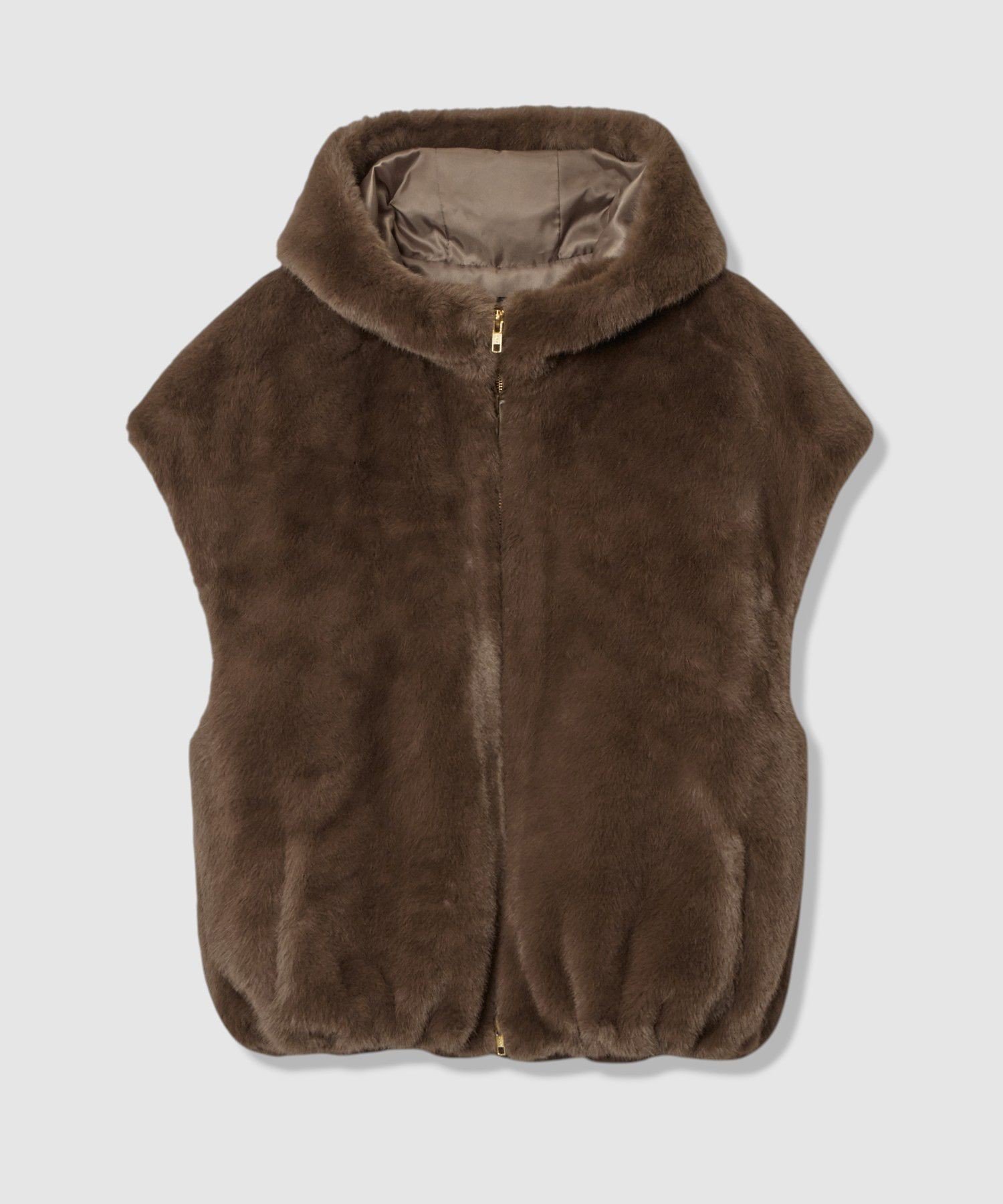 allureville｜フェイクミンクファーフーディーブルゾン | Rakuten