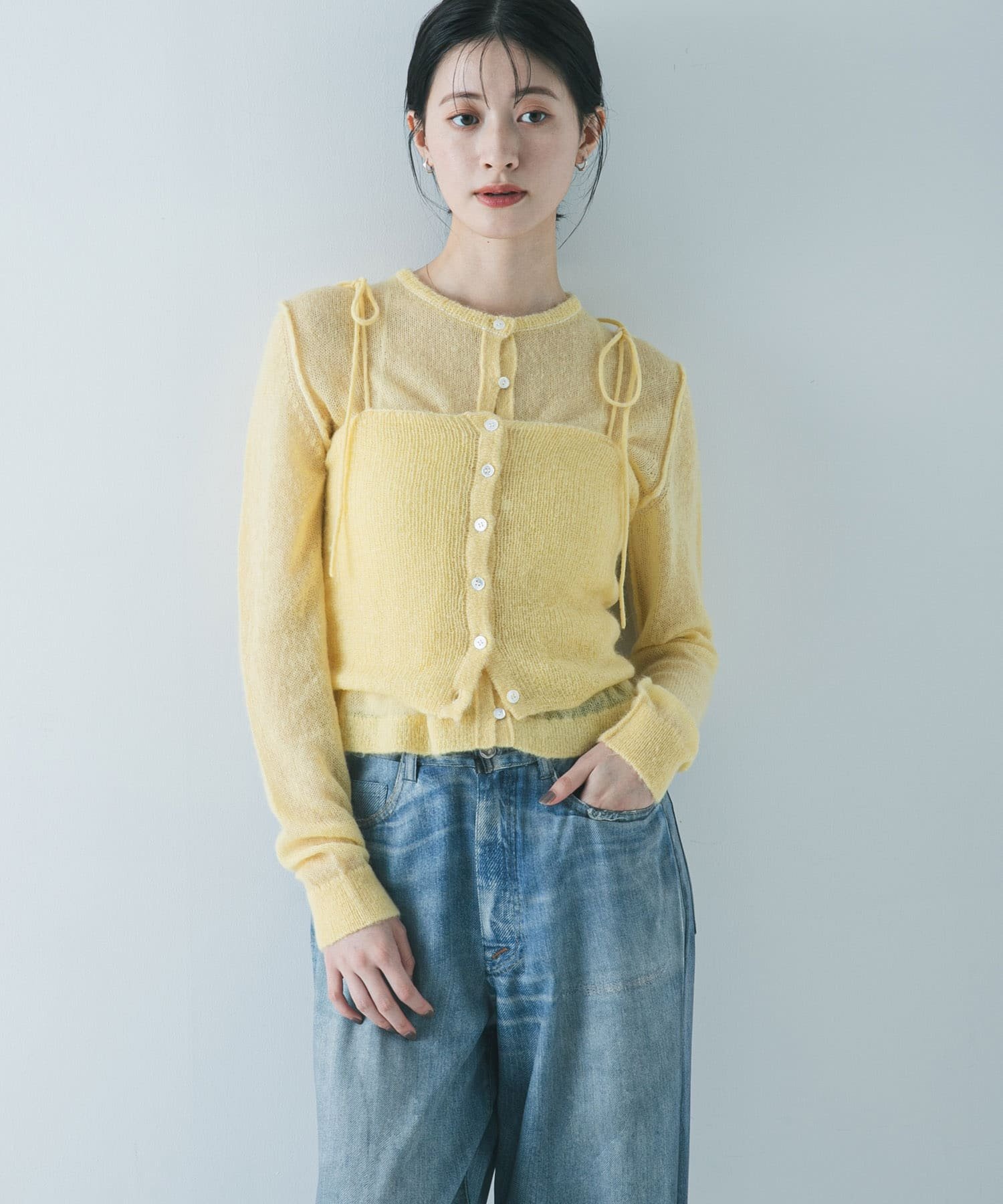 URBAN RESEARCH｜シアーモヘヤカーディガン | Rakuten Fashion(楽天