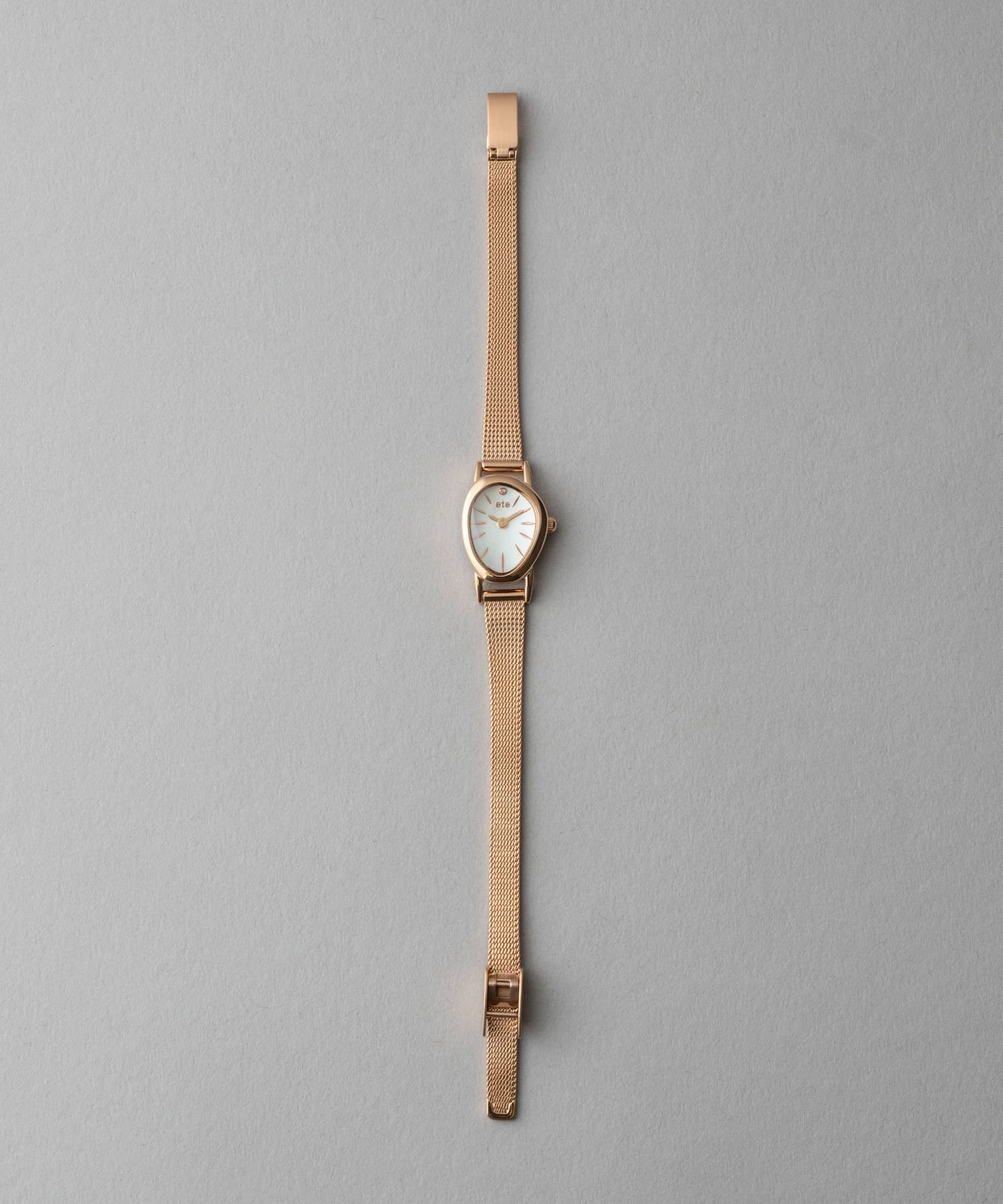 ete｜ダイヤモンド ジェムフェイス メッシュベルト ウォッチ | Rakuten