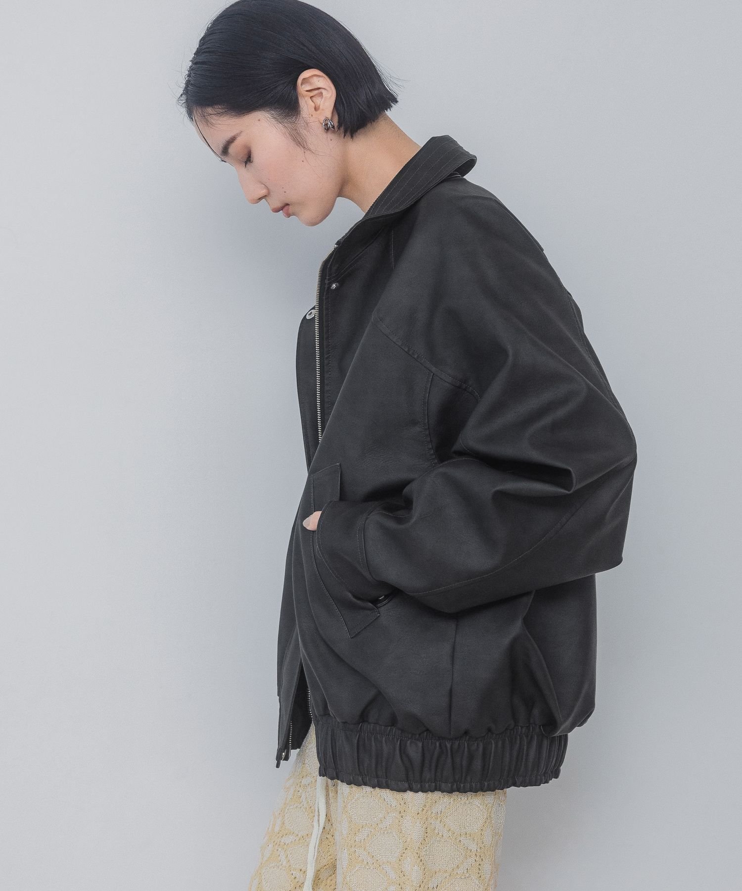 JEANASIS｜ヴィンテージレザーBIGブルゾン | Rakuten Fashion(楽天