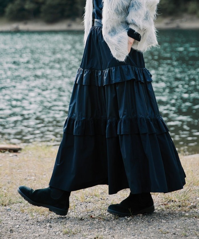 familiar familiar 90 スカート リバーシブルフリルスカート 90センチ