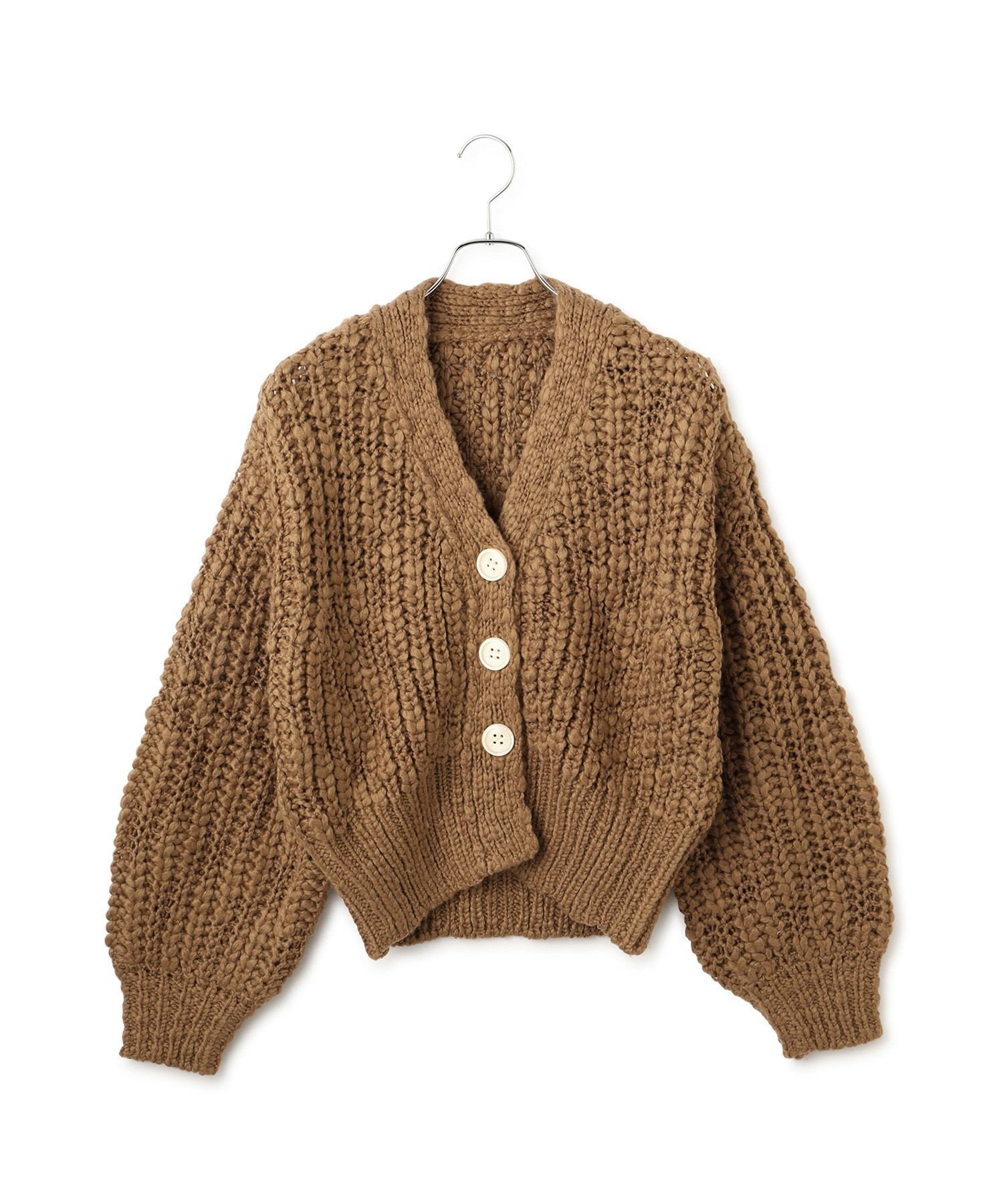 ADAM ET ROPE'｜【WEB限定】ローゲージクロップドカーディガン