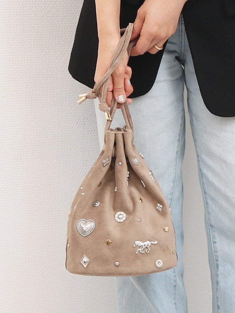 UN BILLION｜カカトゥ kakatoo / スエード調スタッズドロストバッグ