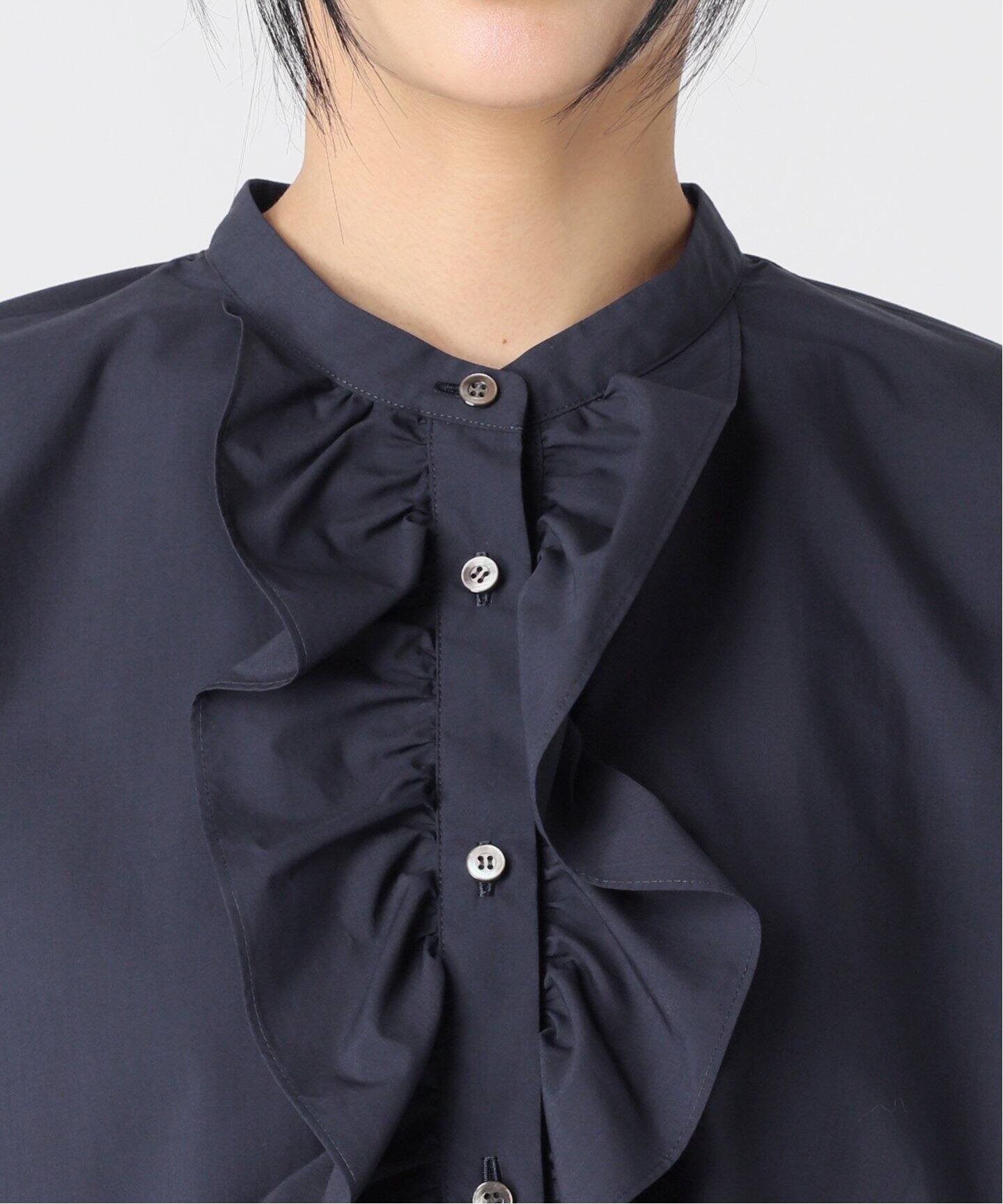 JOURNAL STANDARD L'ESSAGE｜《追加》スタンドカラーフリルシャツ