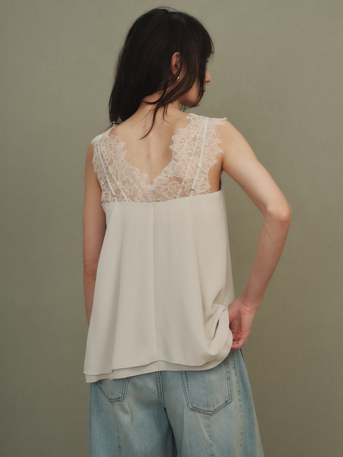 anuans｜レーストリムカップインキャミソール | Rakuten Fashion(楽天