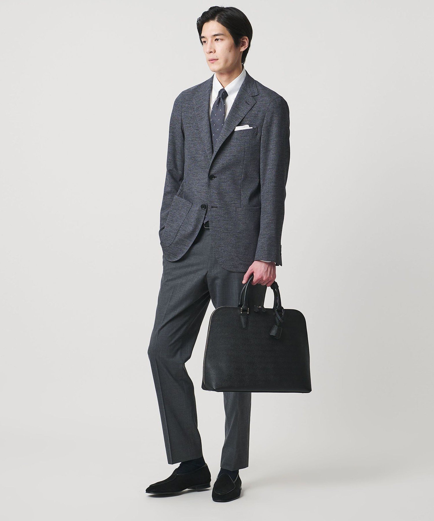 UNITED ARROWS｜レザー ラウンド ブリーフケース | Rakuten Fashion