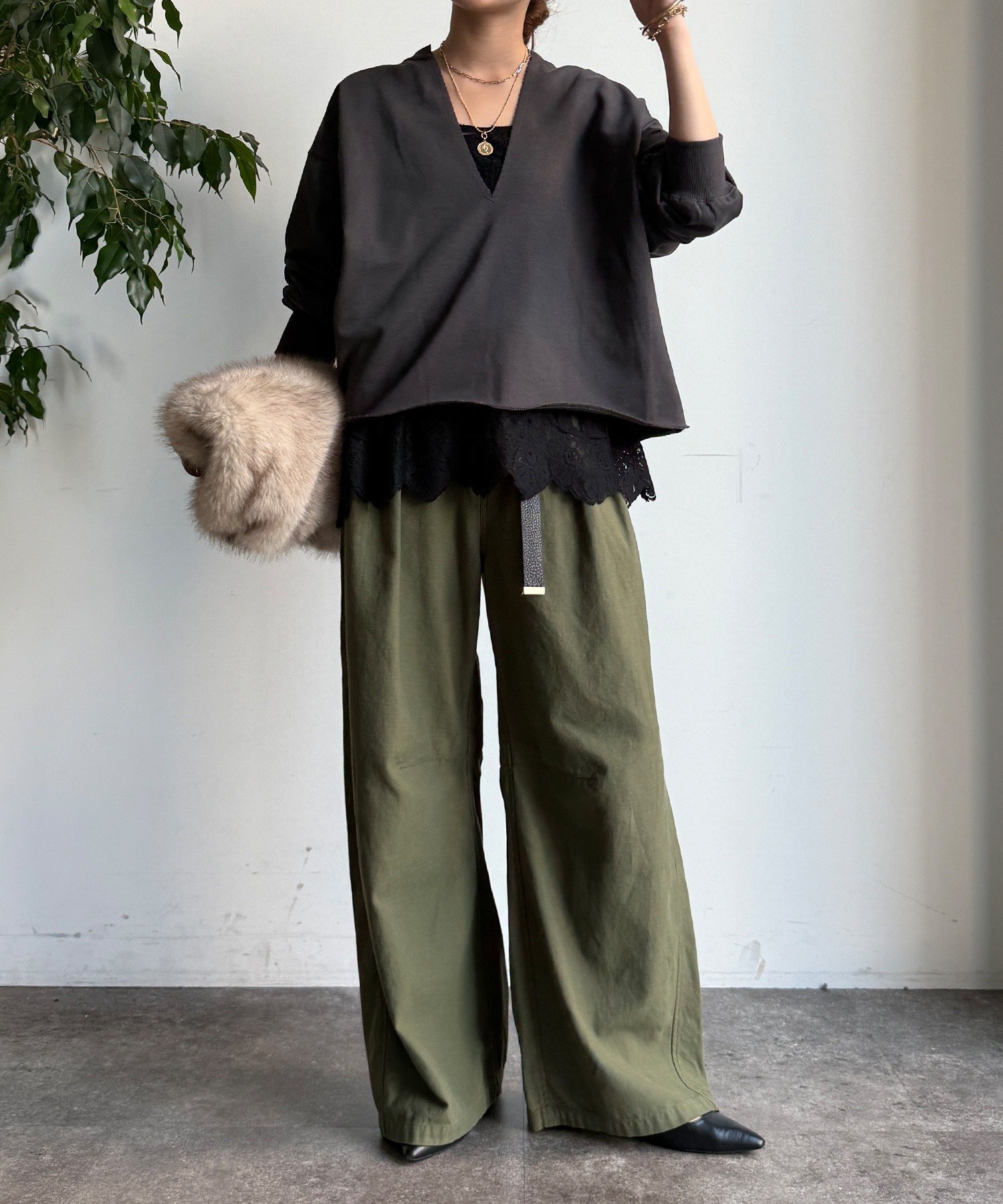 DOUDOU｜【新色追加】スカラレースキャミ | Rakuten Fashion(楽天