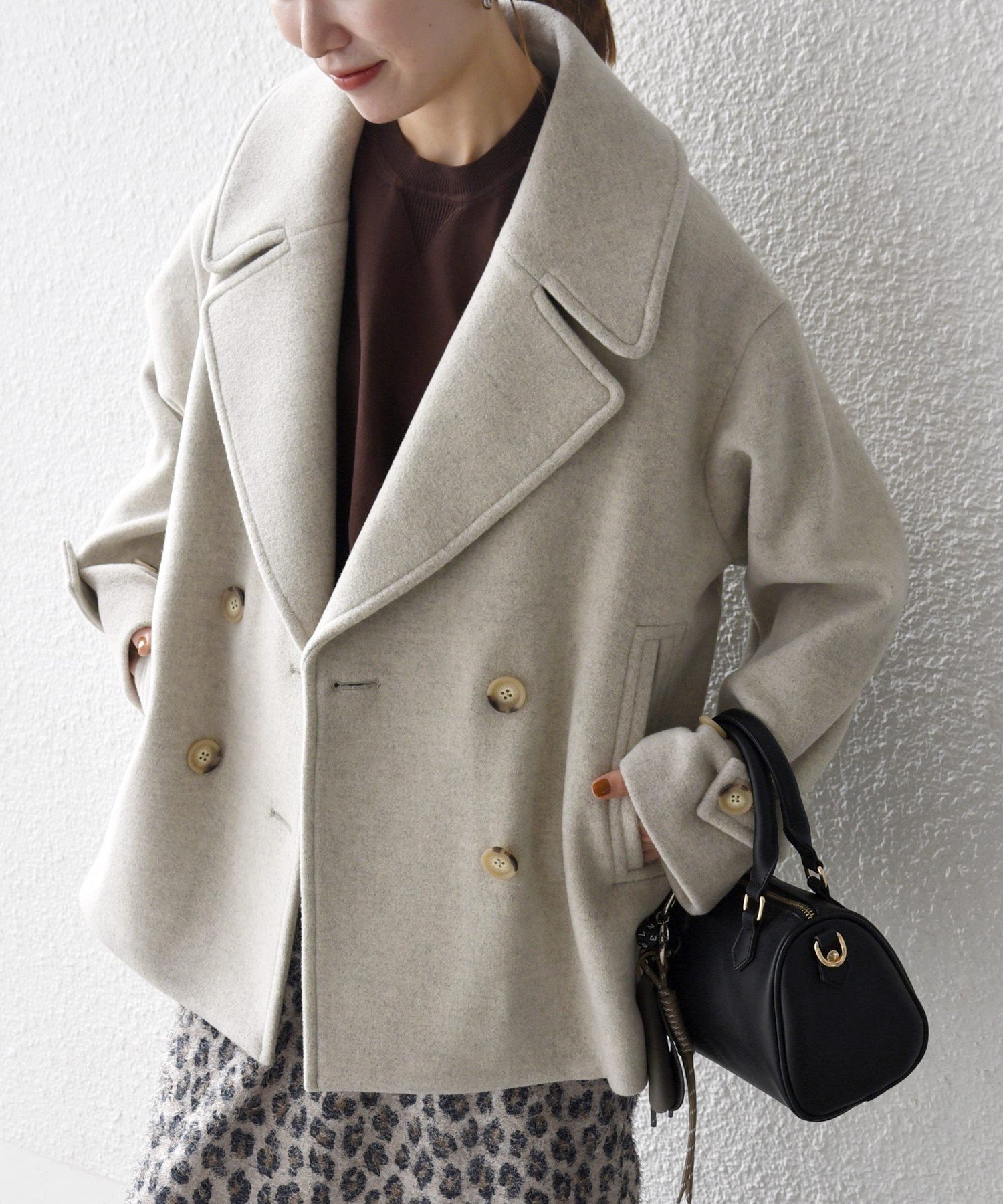 kate spade new york｜【公式】ウール クロップド ピーコート