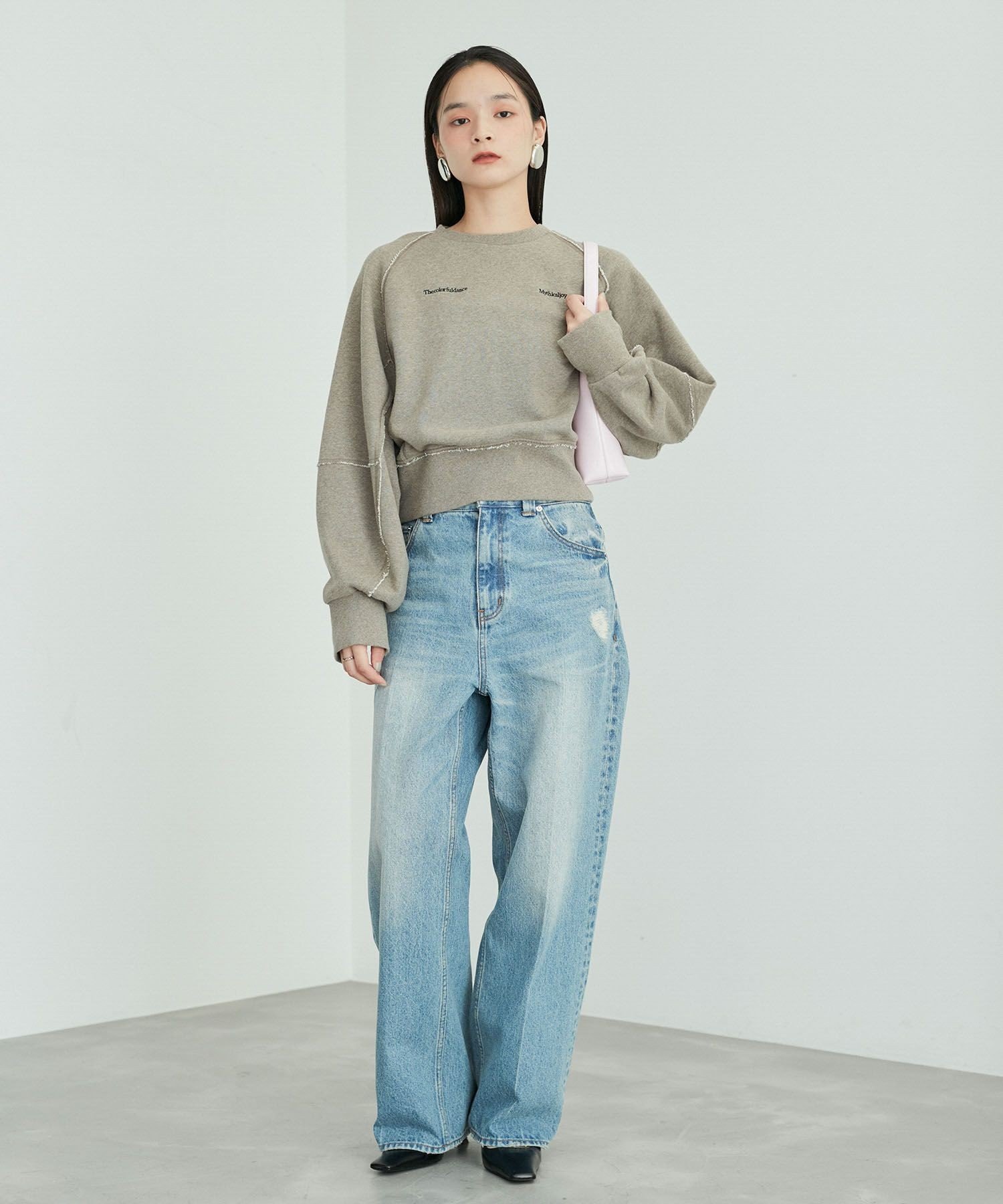 ADAM ET ROPE'｜スリットリブスウェット | Rakuten Fashion(楽天